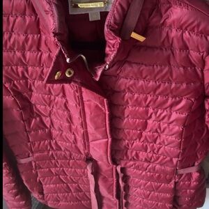 Michael Kors Kids Burgundy Puffer Jacket